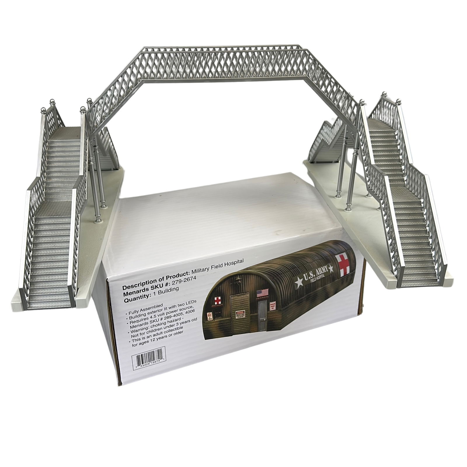 Lionel Pedestrian Walkover Bridge 14083 Menards 279-2 (1 of 5)