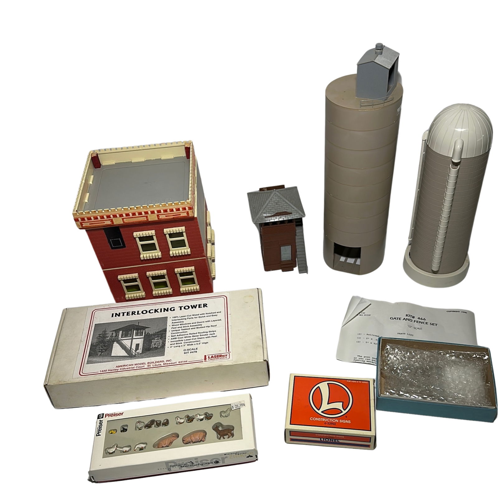 NEW Preiser SmallAnimals Farm Lionel Signs Tower K-Line (1 of 8)