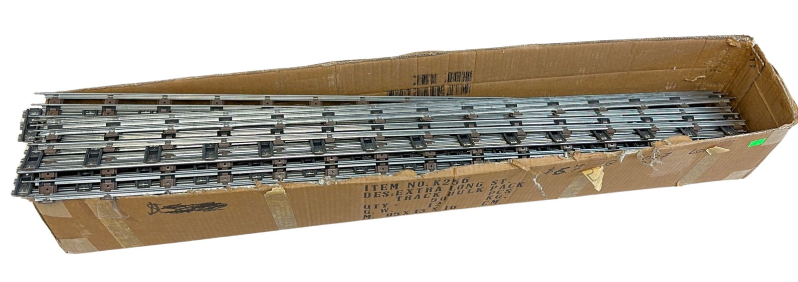 Box LOT Straight Track Different Sizes Clean New: Box LOT Straight Track Different Sizes Clean New