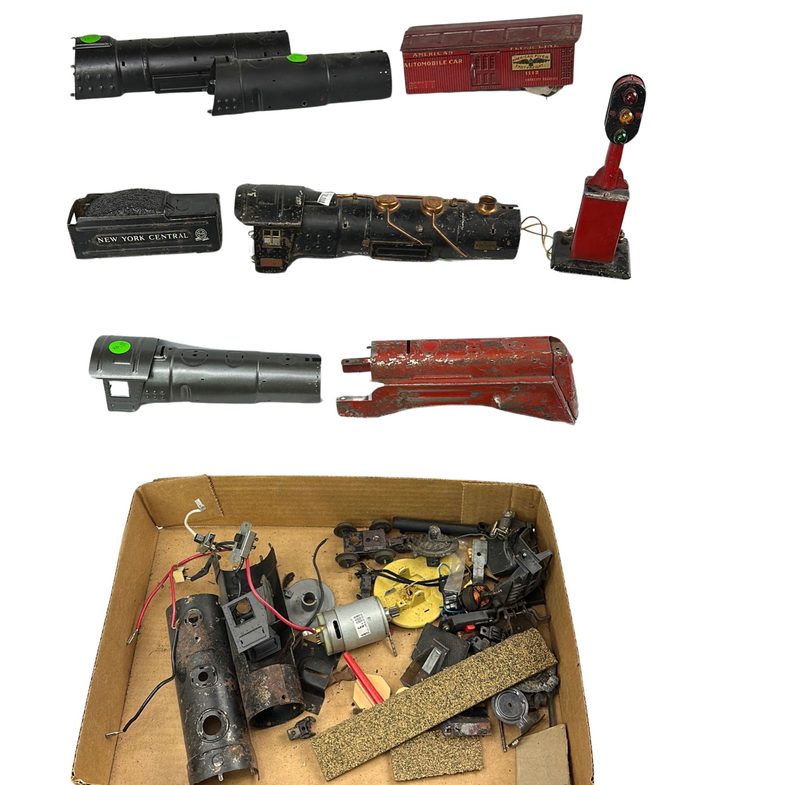 Misc Lot  Steel Train EnginesPart Restored MARX AmFlyer (1 of 11)