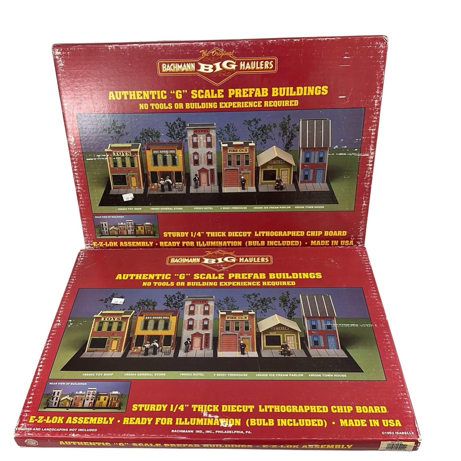 1992 Bachmann Big Haulers G Scale Prefab Buildings: 2 New 1992 Bachmann Big Haulers G Scale Prefab Buildings New Models Illuminated with Bulb