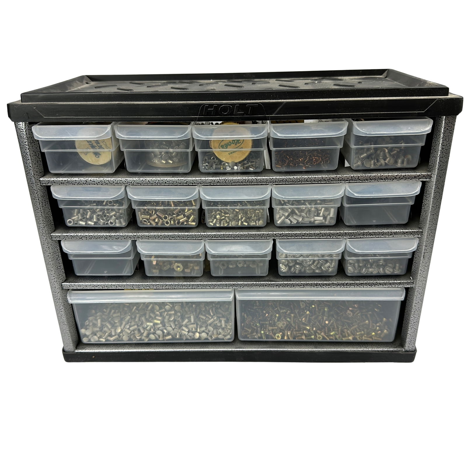 Misc Lot Mini Organizer Pop Rivets Nuts Hardware (1 of 3)