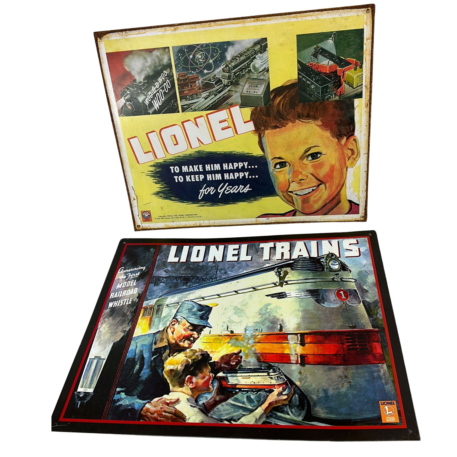 2 Lionel Trains Metal Steel Wall Art Signs (1 of 4)