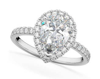 Certified 2.44 ctw Diamond Ring - 14K White Gold