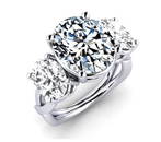 Certified 4 ctw Diamond Ring - 14K White Gold