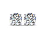 Certified 2 ctw Diamond Studs - 14K White Gold