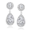 Certified 7 ctw Diamond Earrings - 14k White Gold