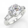 Certified 2.4 ctw Diamond Ring - 14K White Gold