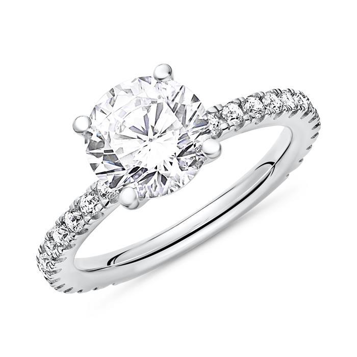 Certified 1.25 ctw Diamond Ring - 14K White Gold (1 of 4)