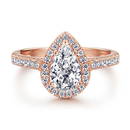 Certified 1.2 ctw Diamond Ring - 14K Rose Gold