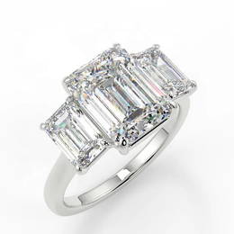 Certified 3 ctw Diamond Ring - 14K White Gold