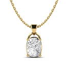 Certified 2 ctw Diamond Necklace - 14K Yellow Gold