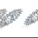 Certified 3.3 ctw Diamond Earrings - 14k White Gold
