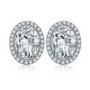 Certified 3.3 ctw Diamond Earrings - 14k White Gold