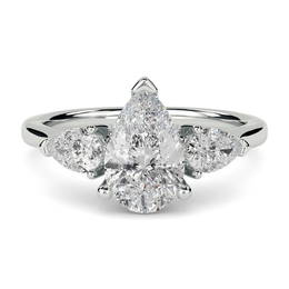 Certified 3 ctw Diamond Ring - 14K White Gold