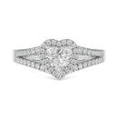 Certified 1.3 ctw Diamond Ring - 14K White Gold