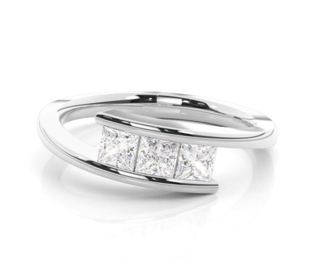 1.5 ctw Certified Diamond Ring - 14k White Gold (1 of 4)