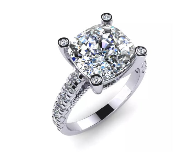 Certified 2.5 ctw Diamond Ring - 14K White Gold (1 of 7)