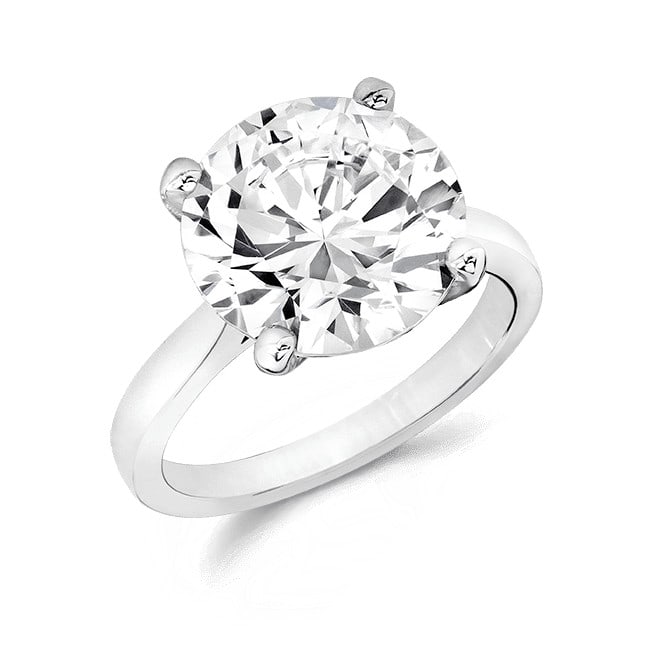 Certified 3 ctw Diamond Ring - 14K White Gold (1 of 4)