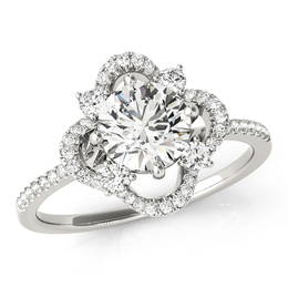 3 ctw Certified Diamond Ring - 14k White Gold