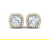 Certified 2.4 ctw Diamond Earrings - 14K Yellow Gold