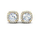 Certified 2.4 ctw Diamond Earrings - 14K Yellow Gold