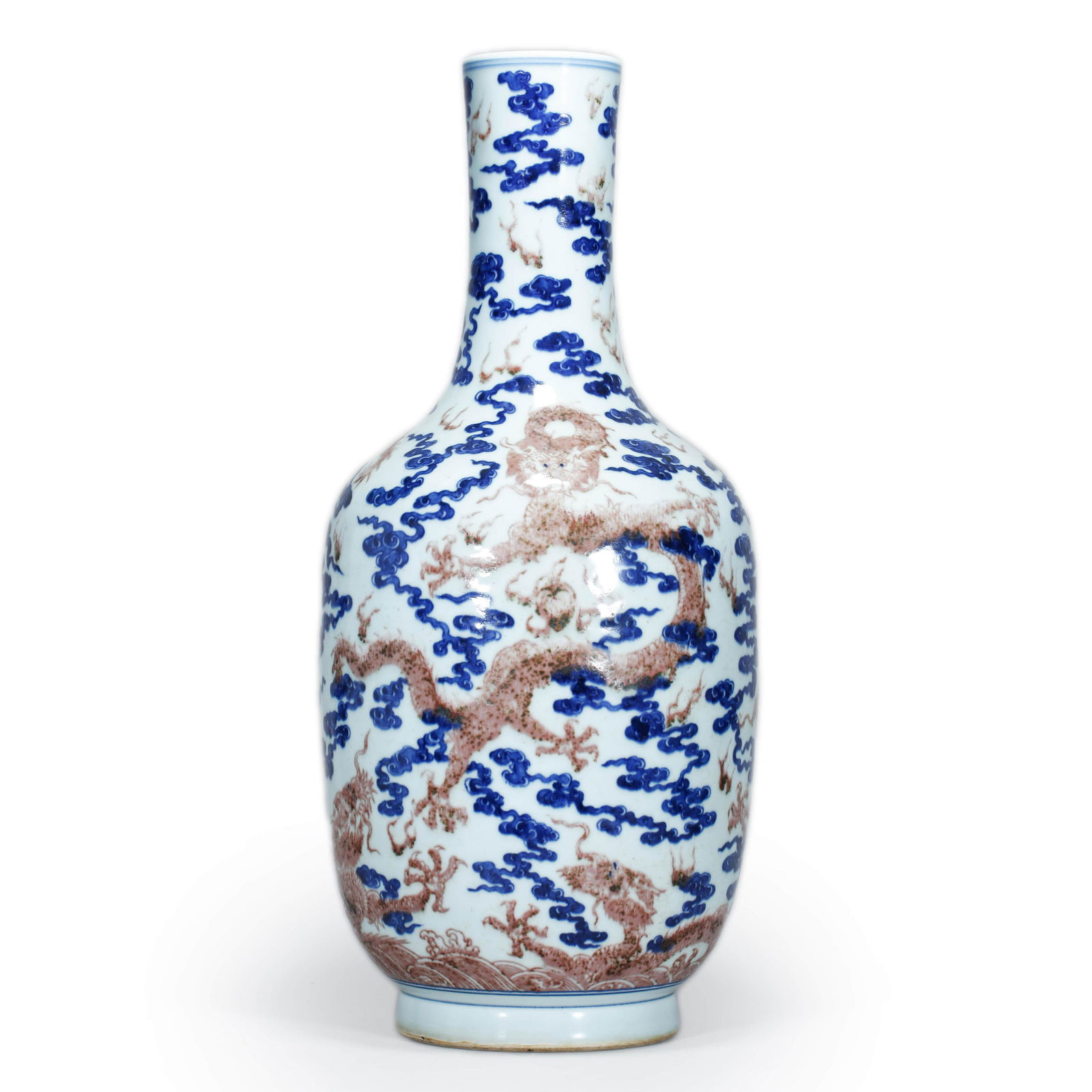 Blue And White Iron-Red Dragon Vase (1 of 9)