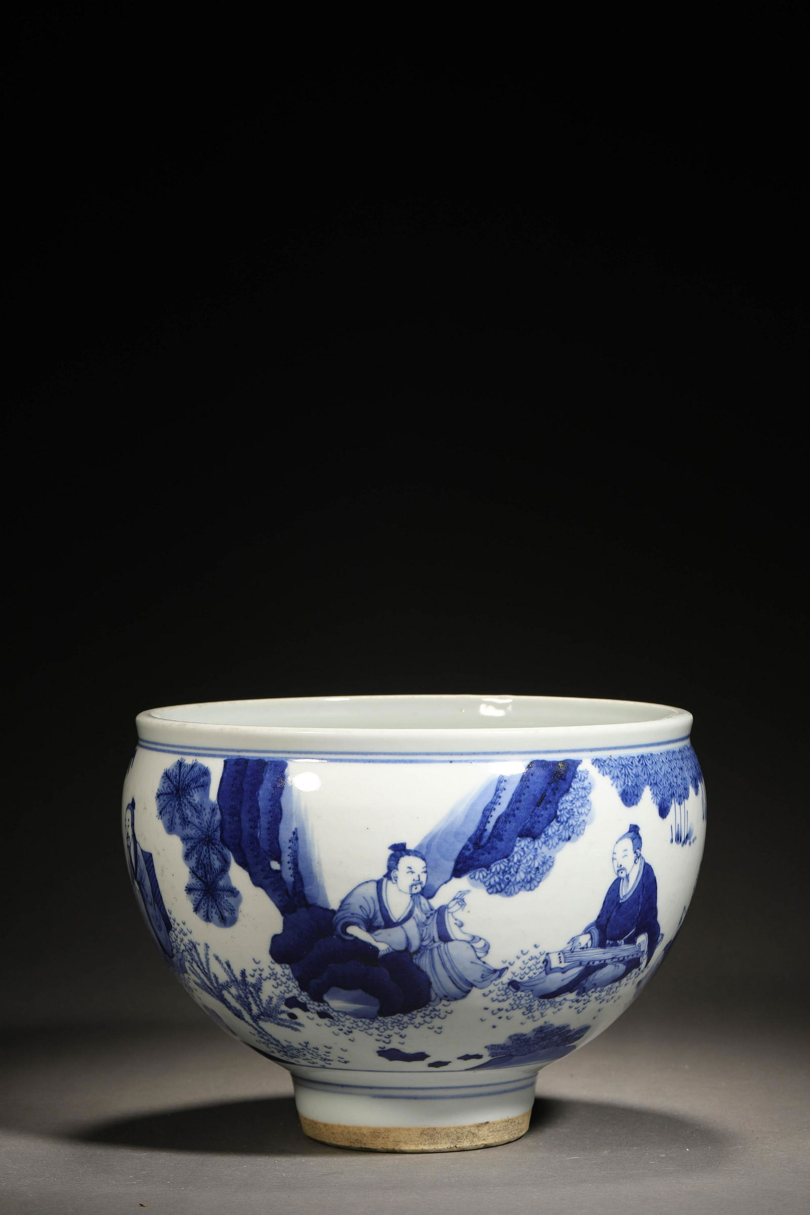 A Blue And White Figure Story Censer, Kangxi Period (1 of 7)