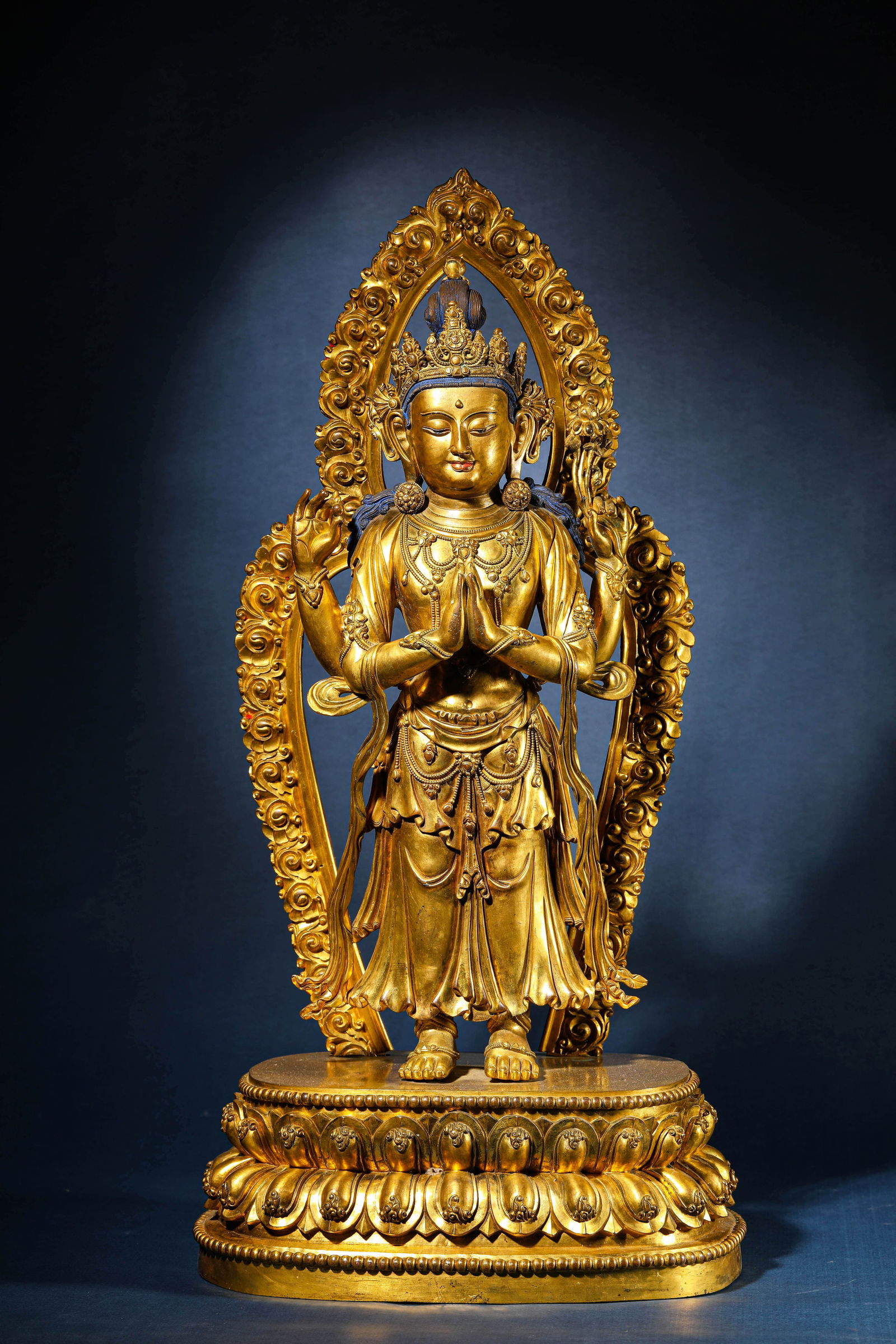 A Gilt-Bronze Figure Of Guanyin (1 of 8)