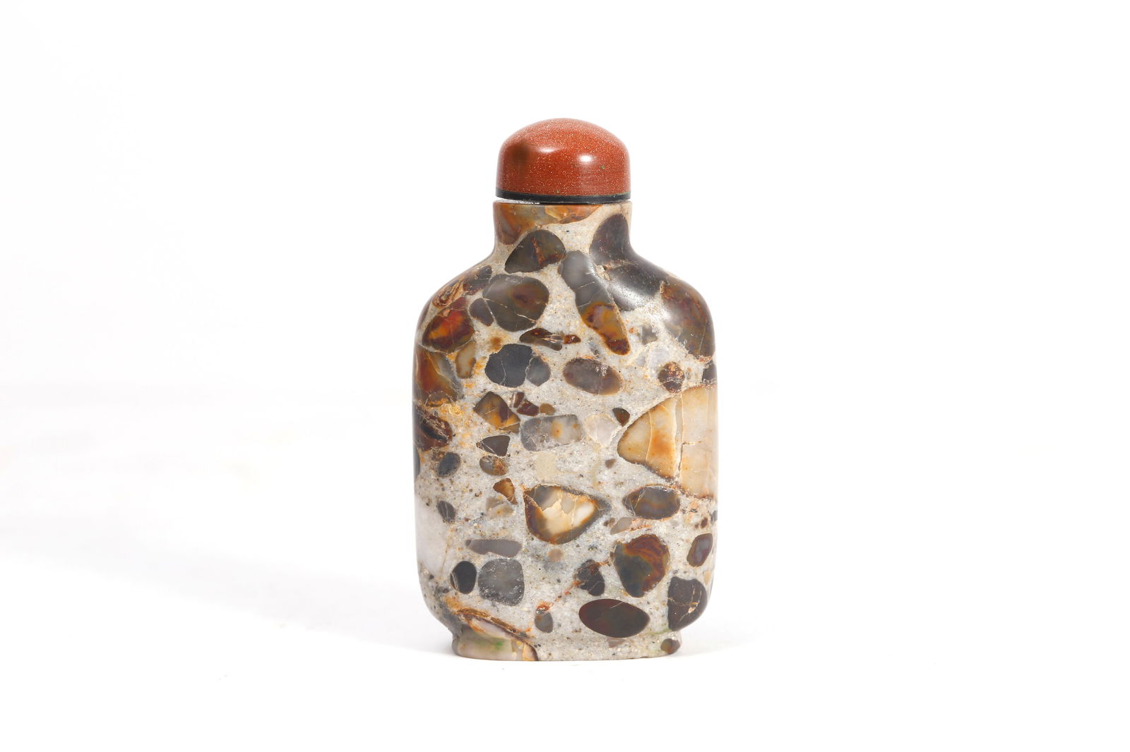 A Pudding Stone Snuff Bottle (1 of 5)