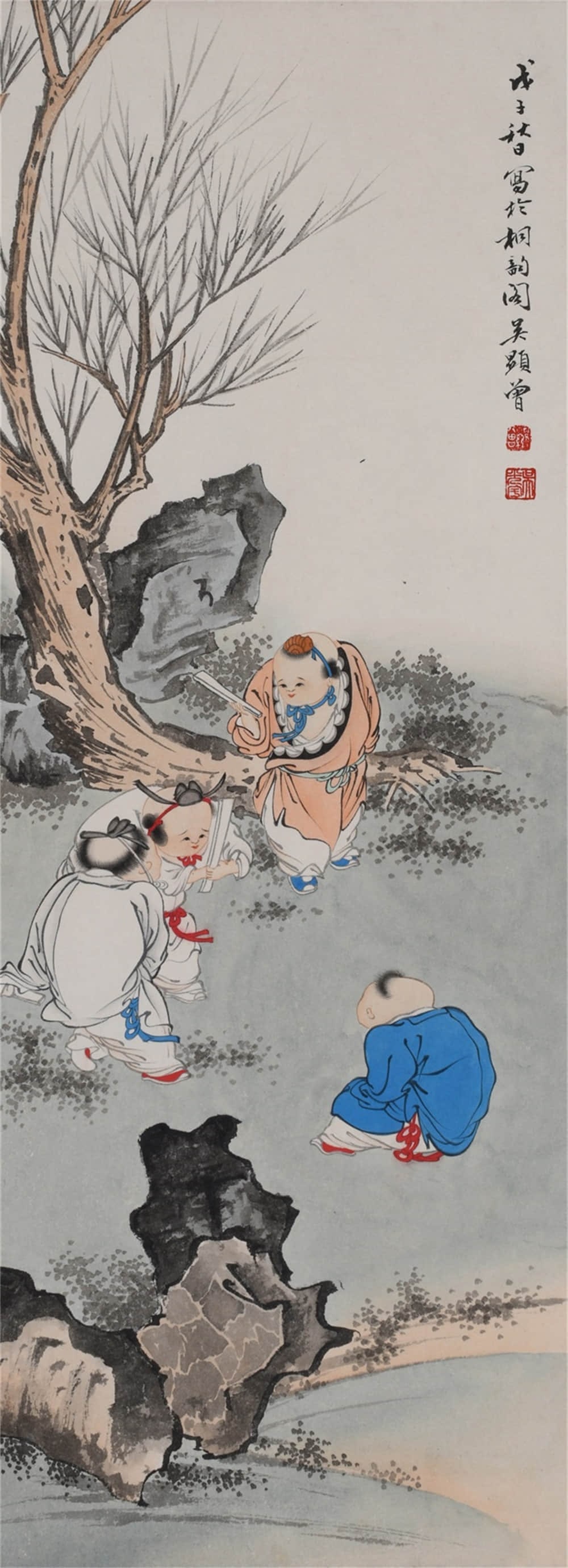 WU GUANGYU (1908-1991), ATTRIBUTED TO, CHILDREN (1 of 5)