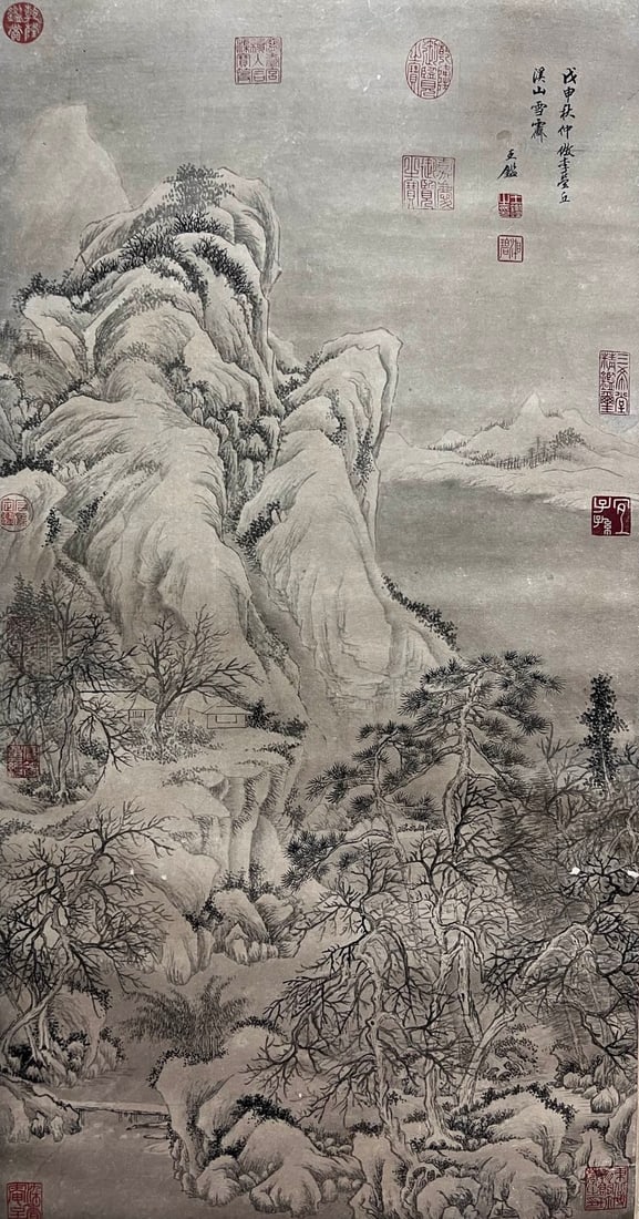 WANG JIAN (1598-1677), ATTRIBUTED TO, LANDSCAPE (1 of 9)