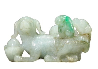 A JADEITE DOG