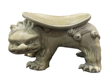 A CELADON LION PILLOW