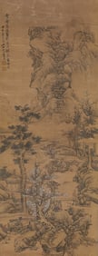 LAN YING (1585-1664), ATTRIBUTED TO, LANDSCAPE AND FIGURES