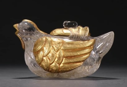 A CRYSTAL WATER DROPPER