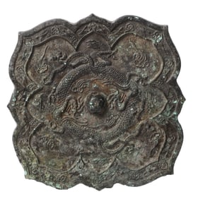 A BRONZE DRAGON MIRROR