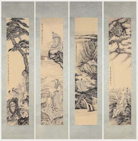 ZHANG DAQIAN (1899-1983), ATTRIBUTED TO, FIGURES