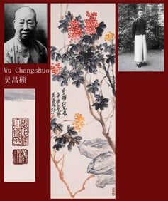 WU CHANGSHUO (1844-1927), ATTRIBUTED TO, CORAL AND FLOWER