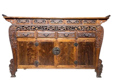A LARGE HUANGHUALI TABLE