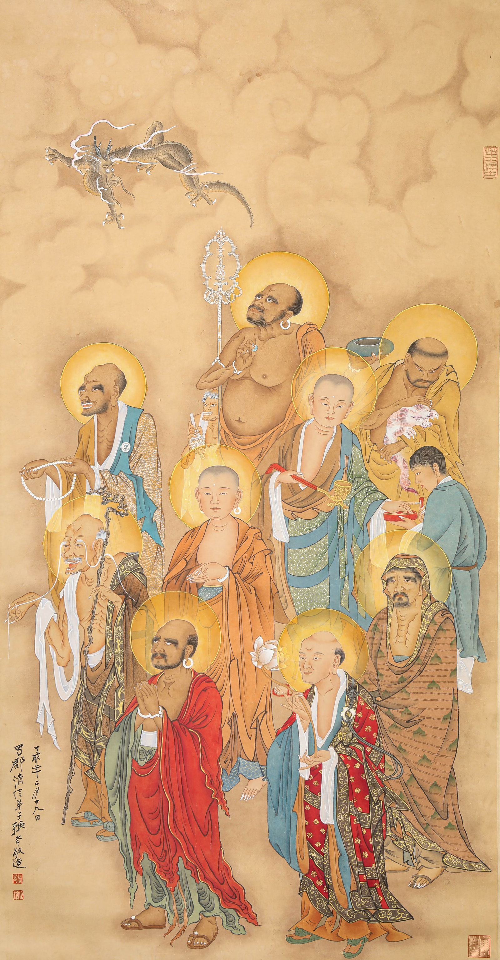 ZHANG DAQIAN (1899–1983), ATTRIBUTED TO, BUDDHA (1 of 6)