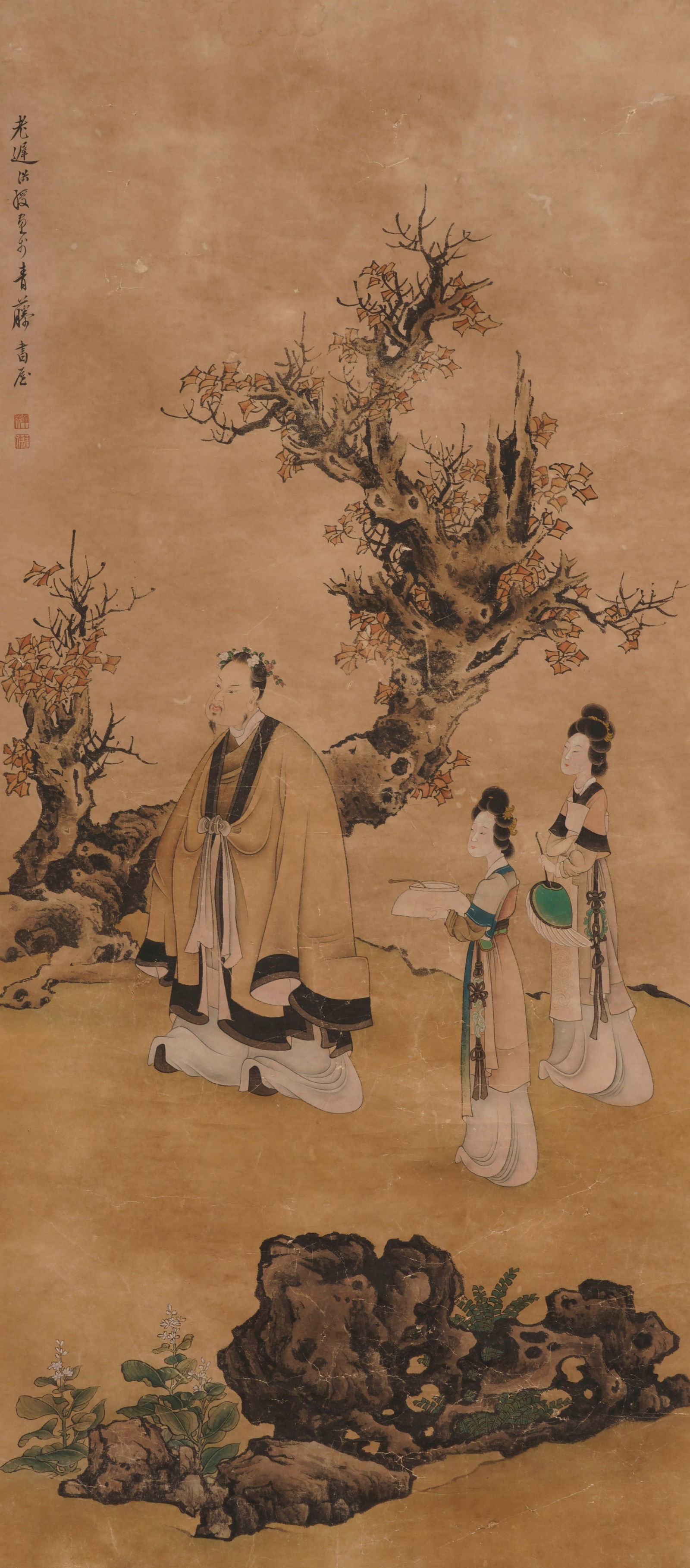 ATTRIBUTED TO CHEN HONGSHOU (1598–1652), FIGURES (1 of 9)