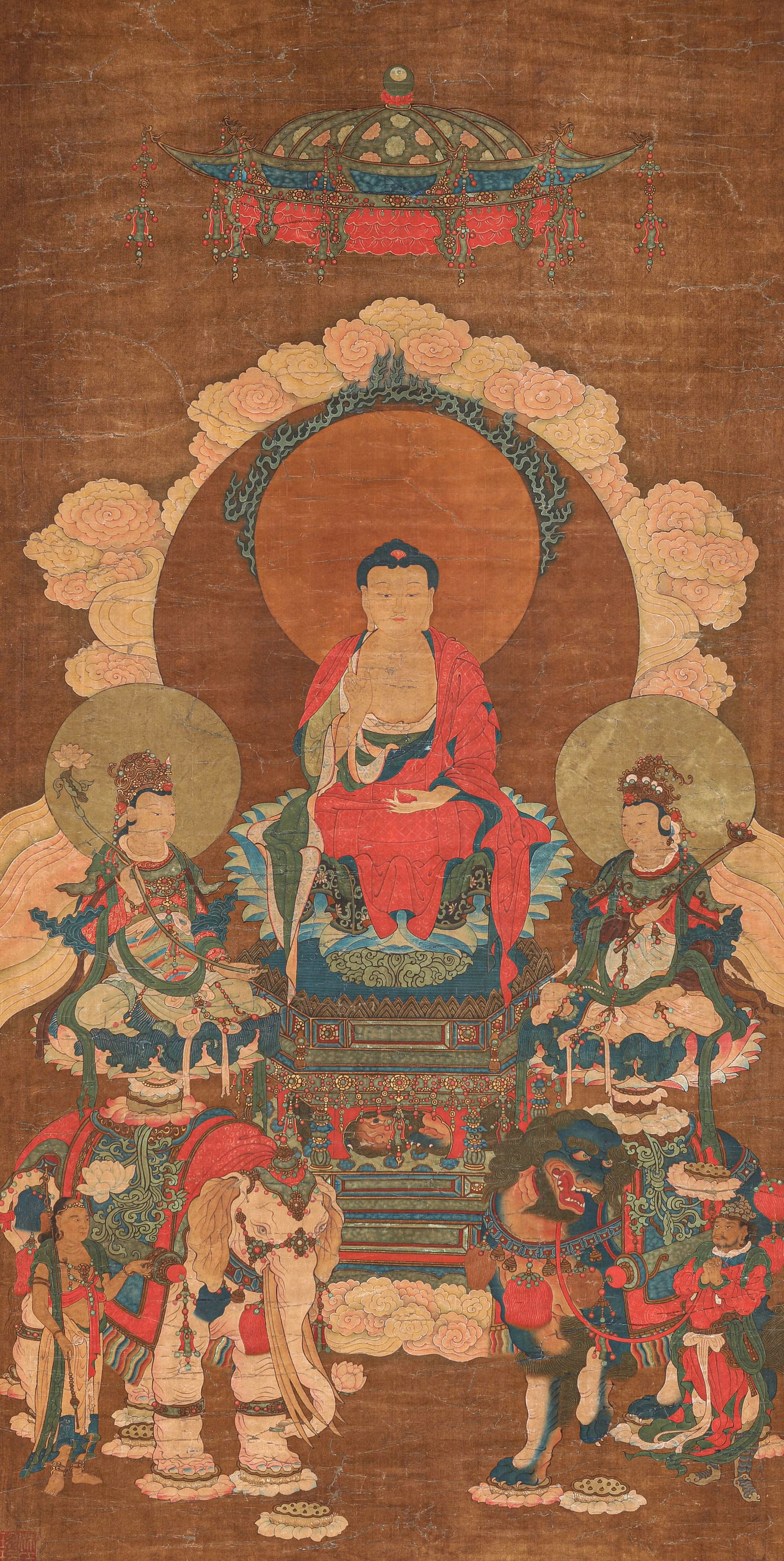 UNKNOWN ARTIST, ATTRIBUTED TO, BUDDHA FIGURE (1 of 6)