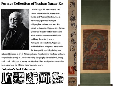 ATTRIBUTED TO GIUSEPPE CASTIGLIONE (1688-1766) AND DING GUANPENG, FIGURE OF BUDDHA