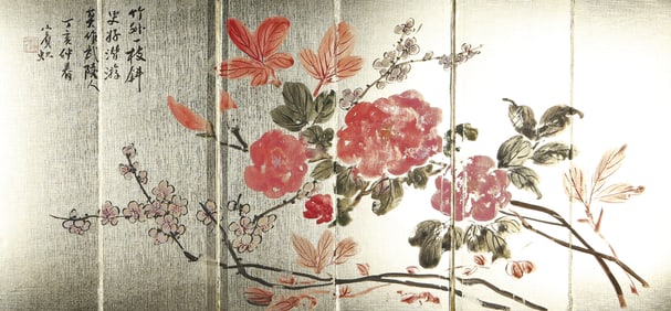 ATTRIBUTED TO HUANG BINHONG (1865-1955), FLOWERS