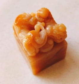 A SHOUSHAN STONE 'PIXIU' SEAL