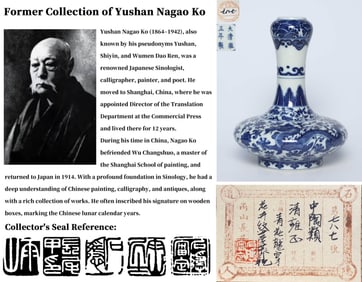 A BLUE AND WHITE 'DRAGON' VASE, BIQIPING