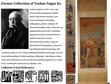 ATTRIBUTED TO JIN TINGBIAO, WRESTLING FIGURES