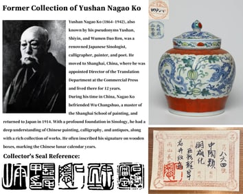 A DOUCAI 'DRAGON' JAR AND COVER