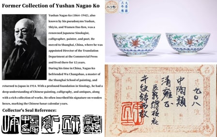 A PAIR OF DOUCAI 'FLORAL' BOWLS